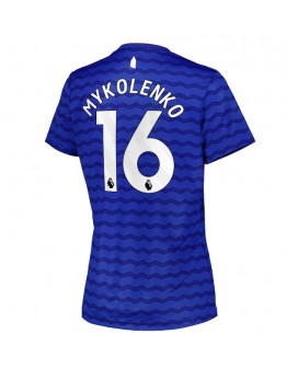 Billige Everton Vitaliy Mykolenko #16 Hjemmedrakt Dame 2025-26 Kortermet